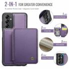For Samsung Galaxy A14 4G / 5G JEEHOOD J05 Business Magnetic Style RFID Leather Phone Case(Purple) - 2