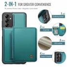 For Samsung Galaxy A14 4G / 5G JEEHOOD J05 Business Magnetic Style RFID Leather Phone Case(Blue Green) - 2