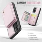 For Samsung Galaxy A14 4G / 5G JEEHOOD J05 Business Magnetic Style RFID Leather Phone Case(Pink) - 3