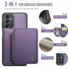 For Samsung Galaxy A24 4G JEEHOOD J05 Business Magnetic Style RFID Leather Phone Case(Purple) - 2
