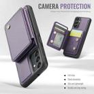 For Samsung Galaxy A24 4G JEEHOOD J05 Business Magnetic Style RFID Leather Phone Case(Purple) - 3