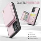 For Samsung Galaxy A24 4G JEEHOOD J05 Business Magnetic Style RFID Leather Phone Case(Pink) - 3