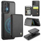 For Samsung Galaxy A33 5G JEEHOOD J05 Business Magnetic Style RFID Leather Phone Case(Black) - 1