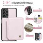 For Samsung Galaxy A33 5G JEEHOOD J05 Business Magnetic Style RFID Leather Phone Case(Pink) - 2