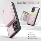 For Samsung Galaxy A33 5G JEEHOOD J05 Business Magnetic Style RFID Leather Phone Case(Pink) - 3