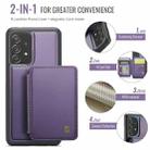 For Samsung Galaxy A53 5G JEEHOOD J05 Business Magnetic Style RFID Leather Phone Case(Purple) - 2