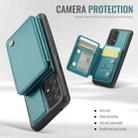 For Samsung Galaxy A53 5G JEEHOOD J05 Business Magnetic Style RFID Leather Phone Case(Blue Green) - 3
