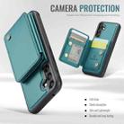 For Samsung Galaxy A35 5G JEEHOOD J05 Business Magnetic Style RFID Leather Phone Case(Blue Green) - 3