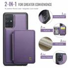 For Samsung Galaxy A51 4G JEEHOOD J05 Business Magnetic Style RFID Leather Phone Case(Purple) - 2
