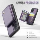 For Samsung Galaxy A51 4G JEEHOOD J05 Business Magnetic Style RFID Leather Phone Case(Purple) - 3