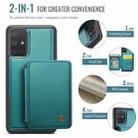 For Samsung Galaxy A51 4G JEEHOOD J05 Business Magnetic Style RFID Leather Phone Case(Blue Green) - 2