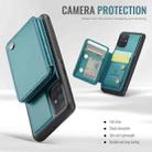 For Samsung Galaxy A51 4G JEEHOOD J05 Business Magnetic Style RFID Leather Phone Case(Blue Green) - 3