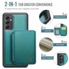 For Samsung Galaxy A54 5G JEEHOOD J05 Business Magnetic Style RFID Leather Phone Case(Blue Green) - 2