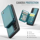 For Samsung Galaxy A54 5G JEEHOOD J05 Business Magnetic Style RFID Leather Phone Case(Blue Green) - 3