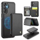 For Samsung Galaxy A16 5G JEEHOOD J05 Business Magnetic Style RFID Leather Phone Case(Black) - 1