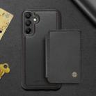 For Samsung Galaxy A16 5G JEEHOOD J05 Business Magnetic Style RFID Leather Phone Case(Black) - 2