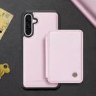 For Samsung Galaxy A36 JEEHOOD J05 Business Magnetic Style RFID Leather Phone Case(Pink) - 2