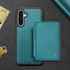 For Samsung Galaxy A56 5G JEEHOOD J05 Business Magnetic Style RFID Leather Phone Case(Blue Green) - 2
