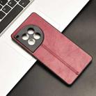 For OnePlus Ace 3 Pro Cow Pattern Sewing Card Bag Phone Case(Red) - 2