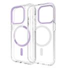 For iPhone 15 Pro Max Lens Protection Frame MagSafe Phone Case(Purple) - 2