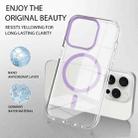 For iPhone 15 Pro Max Lens Protection Frame MagSafe Phone Case(Purple) - 3