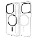 For iPhone 14 Lens Protection Frame MagSafe Phone Case(Black) - 2