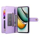 For Realme 11 Pro / 11 Pro+ Nine Card-slot Zipper Wallet Bag Leather Phone Case(Purple) - 3