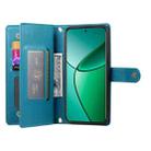 For Realme 12+ / Narzo 70 Pro Nine Card-slot Zipper Wallet Bag Leather Phone Case(Blue) - 3