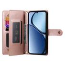 For Realme C63 Nine Card-slot Zipper Wallet Bag Leather Phone Case(Pink) - 3