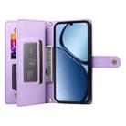 For Realme C63 Nine Card-slot Zipper Wallet Bag Leather Phone Case(Purple) - 3