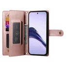 For Realme 13 Pro / 13 Pro+ Global Nine Card-slot Zipper Wallet Bag Leather Phone Case(Pink) - 3