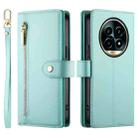 For Realme 13 Pro / 13 Pro+ Global Nine Card-slot Zipper Wallet Bag Leather Phone Case(Mint Green) - 2