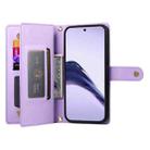 For Realme 13 Pro / 13 Pro+ Global Nine Card-slot Zipper Wallet Bag Leather Phone Case(Purple) - 3