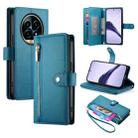 For Realme 13 Pro / 13 Pro+ Global Nine Card-slot Zipper Wallet Bag Leather Phone Case(Blue) - 1