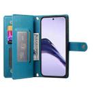 For Realme 13 Pro / 13 Pro+ Global Nine Card-slot Zipper Wallet Bag Leather Phone Case(Blue) - 3