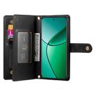 For Realme 14 / Realme P3 5G Nine Card-slot Zipper Wallet Bag Leather Phone Case(Black) - 3