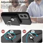 For Motorola Moto G Stylus 5G 2024 Organ Card Bag Ring Holder Phone Case with Long Lanyard(Black) - 3