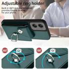 For Motorola Moto G Stylus 5G 2024 Organ Card Bag Ring Holder Phone Case with Long Lanyard(Green) - 3