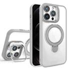 For iPhone 12 Pro Lens Protection & Ring Bracket MagSafe Phone Case(Grey) - 1