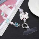 Mobile Phone Anti-lost Dazzling Colorful Bowknot Short Bead Chain - 1