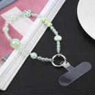 Mobile Phone Anti-lost Dazzling Colorful Pearls Short Bead Chain(Green) - 1