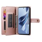 For OPPO Reno10 5G Global Nine Card-slot Zipper Wallet Bag Leather Phone Case(Pink) - 3