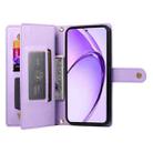 For OPPO A3 Pro Global Nine Card-slot Zipper Wallet Bag Leather Phone Case(Purple) - 3