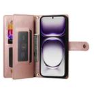 For OPPO Reno12 Pro Global Nine Card-slot Zipper Wallet Bag Leather Phone Case(Pink) - 3