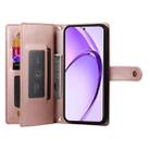 For OPPO A3 4G / 5G Global / A3X 4G / 5G India Nine Card-slot Zipper Wallet Bag Leather Phone Case(Pink) - 3