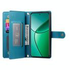 For OPPO Reno13 F 4G / 5G Nine Card-slot Zipper Wallet Bag Leather Phone Case(Blue) - 3