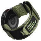 22mm Nylon Canvas Hook And Loop Fastener Watch Band(Army Green) - 1