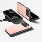 For Google Pixel 9 Pro Fold PU Leather Black Frame Full Coverage Phone Case(Light Pink) - 2