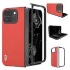 For Google Pixel 9 Pro Fold ABEEL Genuine Leather Luolai Series Phone Case(Red) - 1