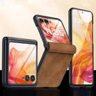 For Motorola Razr 60 Ultra Integrated Film Hinge Folding PU Phone Case(Green) - 2